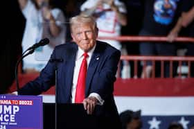 Republican nominee Donald Trump during a campaign event in Harrisburg, Pa., on July 31.